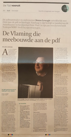 Article on De Tijd by Roland Legrand