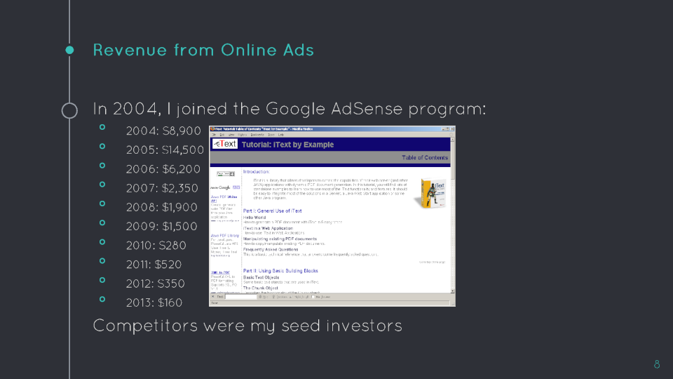 Open Source Survival: revenue from ads