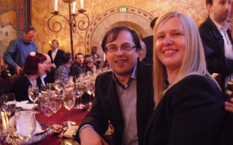 Ingeborg and Bruno at the Open Source Think Tank dinner
