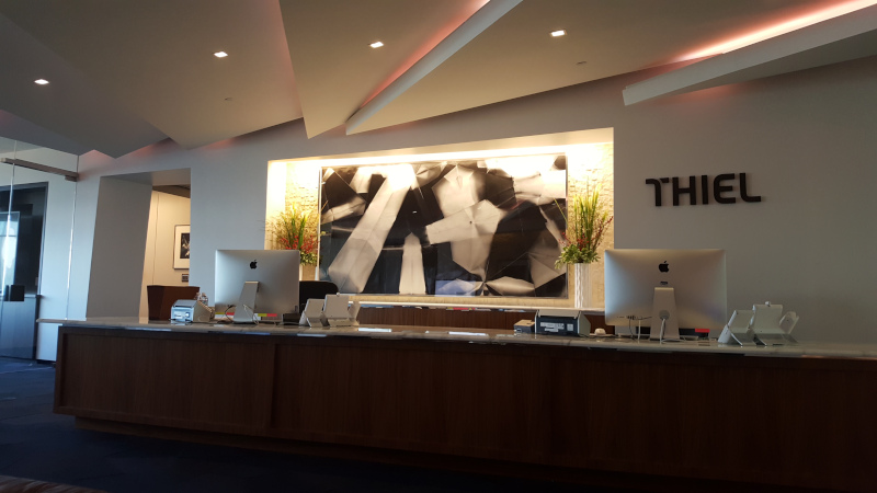 lobby Thiel Capital San Francisco office