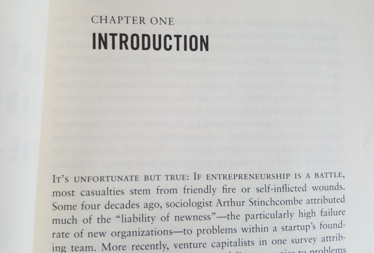 First paragraph of the Founder's Dilemmas