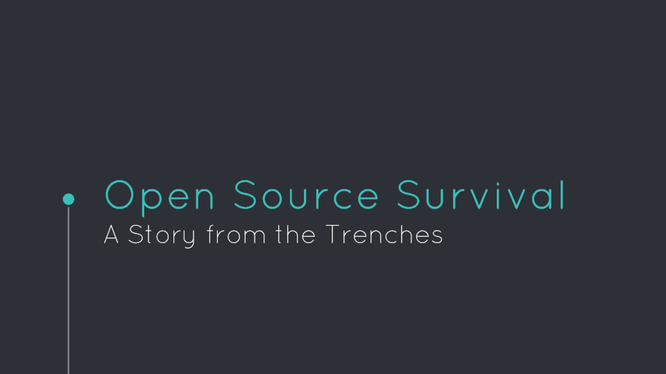 Open Source Survival: title slide