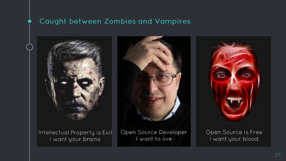 Open Source Survival: Caught between Zombies and Vampires