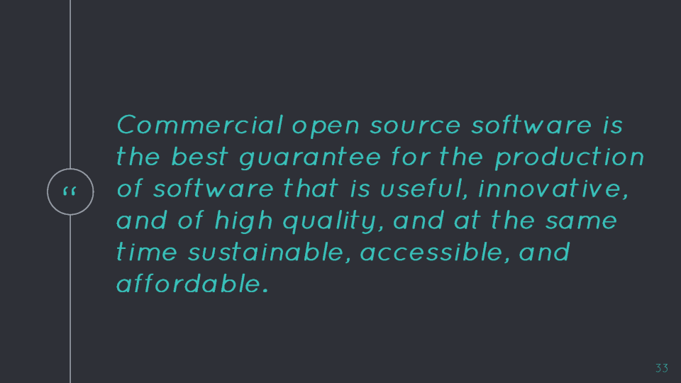 Open Source Survival: conclusion