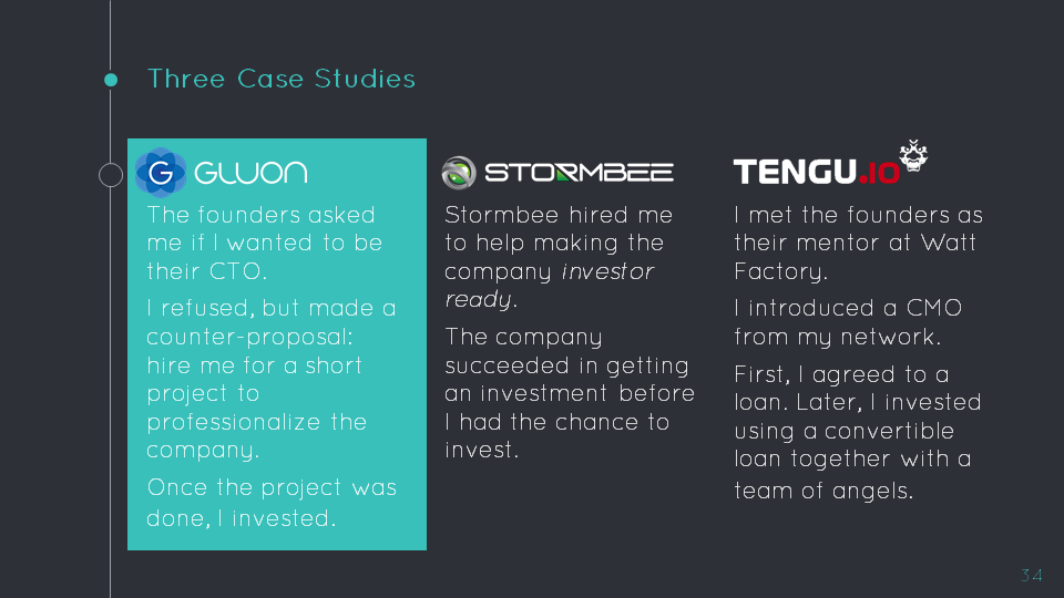Start-Up Valuation: case study 1, Gluon Software